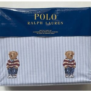 New Ralph Lauren Polo bear Full size sheet set